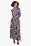 La DoubleJ Black Floral Print Top With Skirt Size L