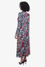 La DoubleJ Black Floral Print Top With Skirt Size L