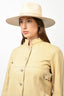 Lack of Colour Beige Wool 'Benson' Hat w/ Velvet Trim