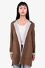 Lafayette 148 Brown/Grey Reversible Wool Blend Coat Size 4