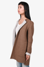 Lafayette 148 Brown/Grey Reversible Wool Blend Coat Size 4