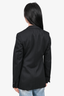 Lanvin 2008 Black Wool Blazer with Satin Lapel Size 36
