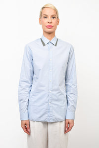 Lanvin Blue Button Down Collared Shirt sz 38/15 mens