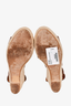 Lanvin Brown Leather Leather Espadrille Sandals Size 37