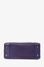Loewe 2011 Purple Leather 'Amazona' Top Handle Bag