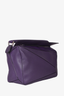 Loewe 2015 Purple Leather Medium Puzzle Bag