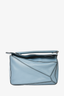 Loewe 2016 Blue Leather Medium Puzzle Bag