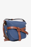 Loewe 2018 Blue/Tan Leather Small Gate Bag