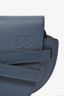 Loewe 2019 Blue Leather Green Leather Mini 'Gate' Crossbody