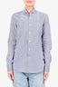 Loewe Blue/White Striped Collared Button Down Shirt Size 37 Mens