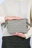 Loewe Green Canvas/Leather Anagram Flamenco Pouch w/ Strap