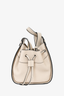 Loewe Grey Leather Mini Drawstring Hammock Bag