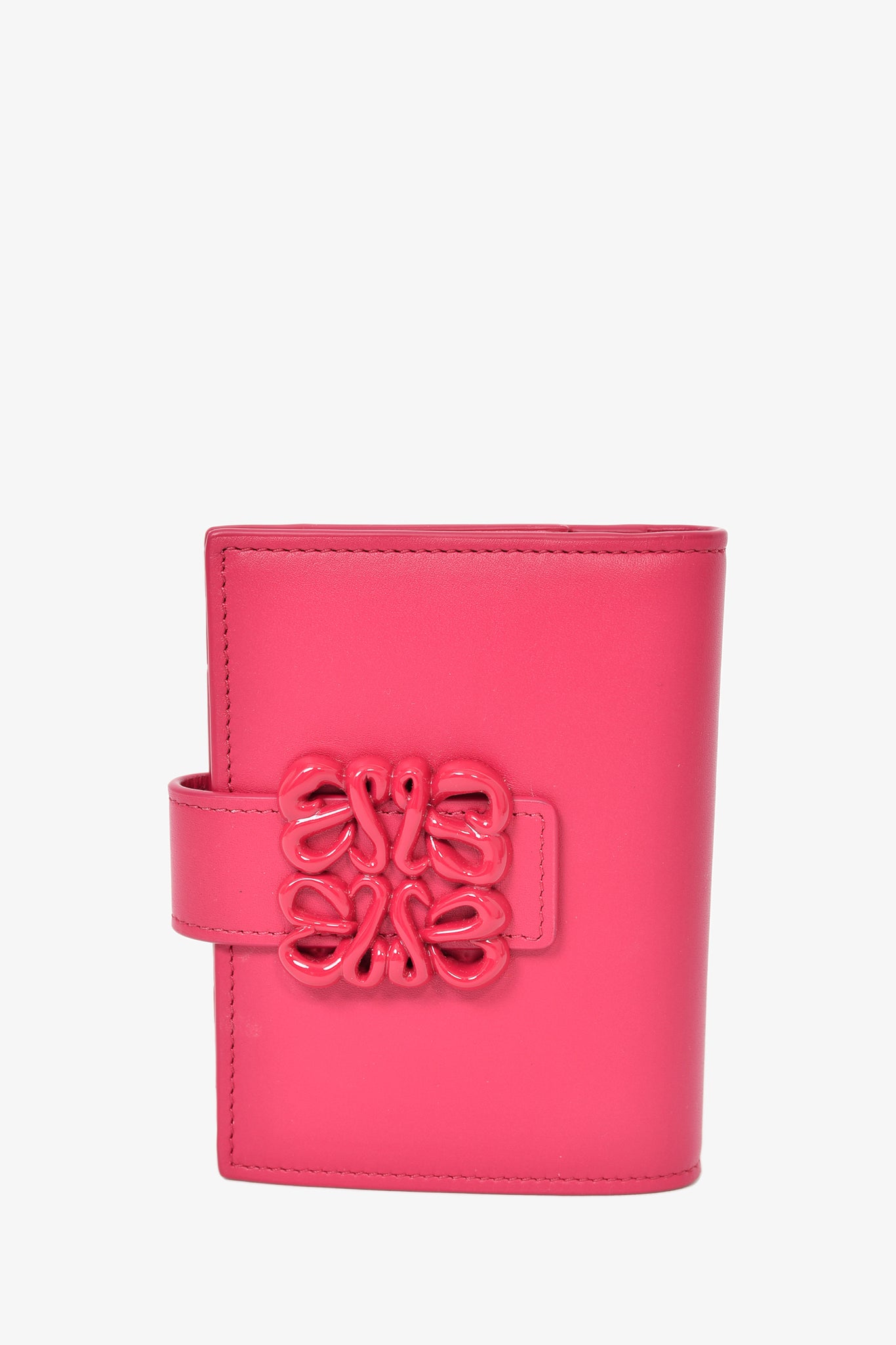 Loewe Magenta Leather Anagram Compact Wallet – Mine & Yours