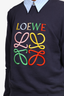 Loewe Navy Monogram Embroidered Sweater Size XS
