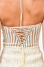 Loewe Paula's Ibiza Cream Crochet Knit Halterneck Dress Size XS