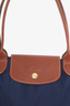 Longchamp Navy Small Le Pliage Original Top Handle Bag