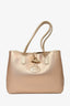 Longchamp Rose Gold Leather Tote
