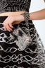 Pre-Loved Chanel™ Black Sequin Double Zip Clutch