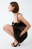 Saint Laurent Black Crystal-Embellished Venue 105 Sandals Size 40
