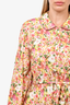 Loretta Caponi Floral Button Down Maxi Dress Size L