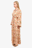 Loretta Caponi Floral Button Down Maxi Dress Size L