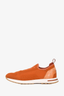 Loro Piana Brown Knit/Suede Plexy' Slip-On Sneakers Size 40