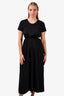 LouLou Studio Black Cotton Cut-Out Maxi Dress Size M