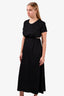 LouLou Studio Black Cotton Cut-Out Maxi Dress Size M