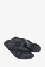 Louis Vuitton Black Damier Ebene Flip Flops Size 11