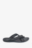 Louis Vuitton Black Damier Ebene Flip Flops Size 11