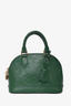 Louis Vuitton 2013 Green Ostrich Leather Alma BB Top Handle with Strap