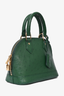 Louis Vuitton 2013 Green Ostrich Leather Alma BB Top Handle with Strap