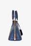 Louis Vuitton 2013 Navy Blue Ostrich Leather Alma BB with Strap