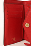 Louis Vuitton 2015 Red Empreinte Leather Curieuse Trifold Wallet