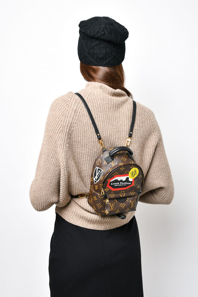 louis vuitton 2016 backpack Louis Vuitton 2016 Monogram 'World Tour' Mini Palm Springs Backpack – Mine & Yours