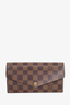 Louis Vuitton 2019 Damier Ebene Pattern Sarah Wallet