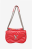 Louis Vuitton 2019 Red Ecarlate Leather New Wave MM Chain Bag