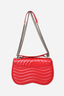 Louis Vuitton 2019 Red Ecarlate Leather New Wave MM Chain Bag