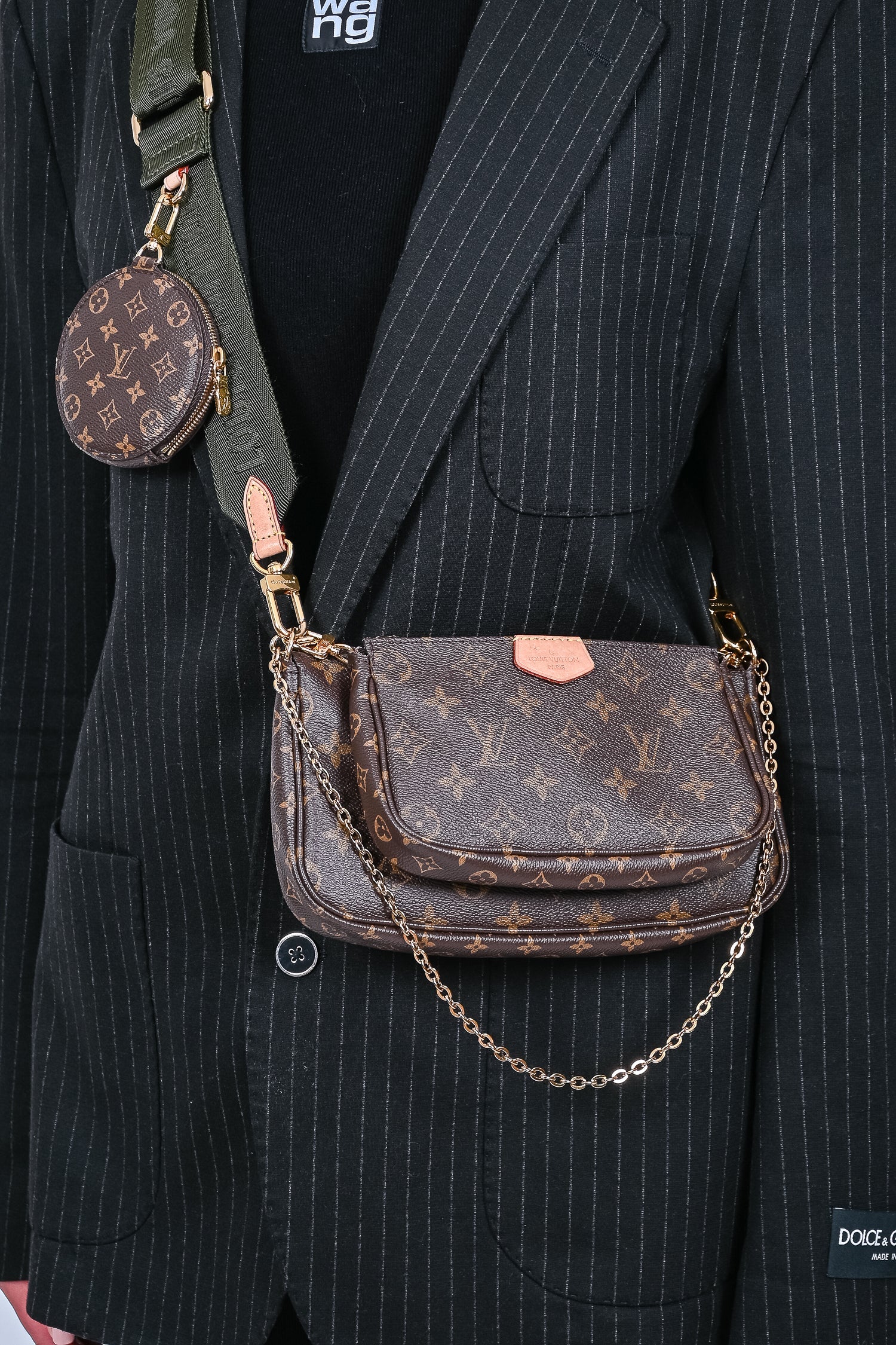 Louis Vuitton 2020 Brown Leather Monogram Multi Pouch Pochette