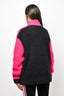 Louis Vuitton Black/Hot Pink Wool/Alpaca Logo Front Half Zip Sweatshirt sz XS Mens