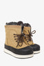 Louis Vuitton Black/Brown Canvas Snow Boots Size 38