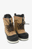 Louis Vuitton Black/Brown Canvas Snow Boots Size 37