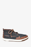 Louis Vuitton Black/Brown Leather/Suede Boat Sneaker Size 11