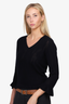 Louis Vuitton Black Cashmere/Sweater V-Neck Sweater Size M