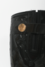 Louis Vuitton Black Empreinte Rubber Rain Boots Size 35