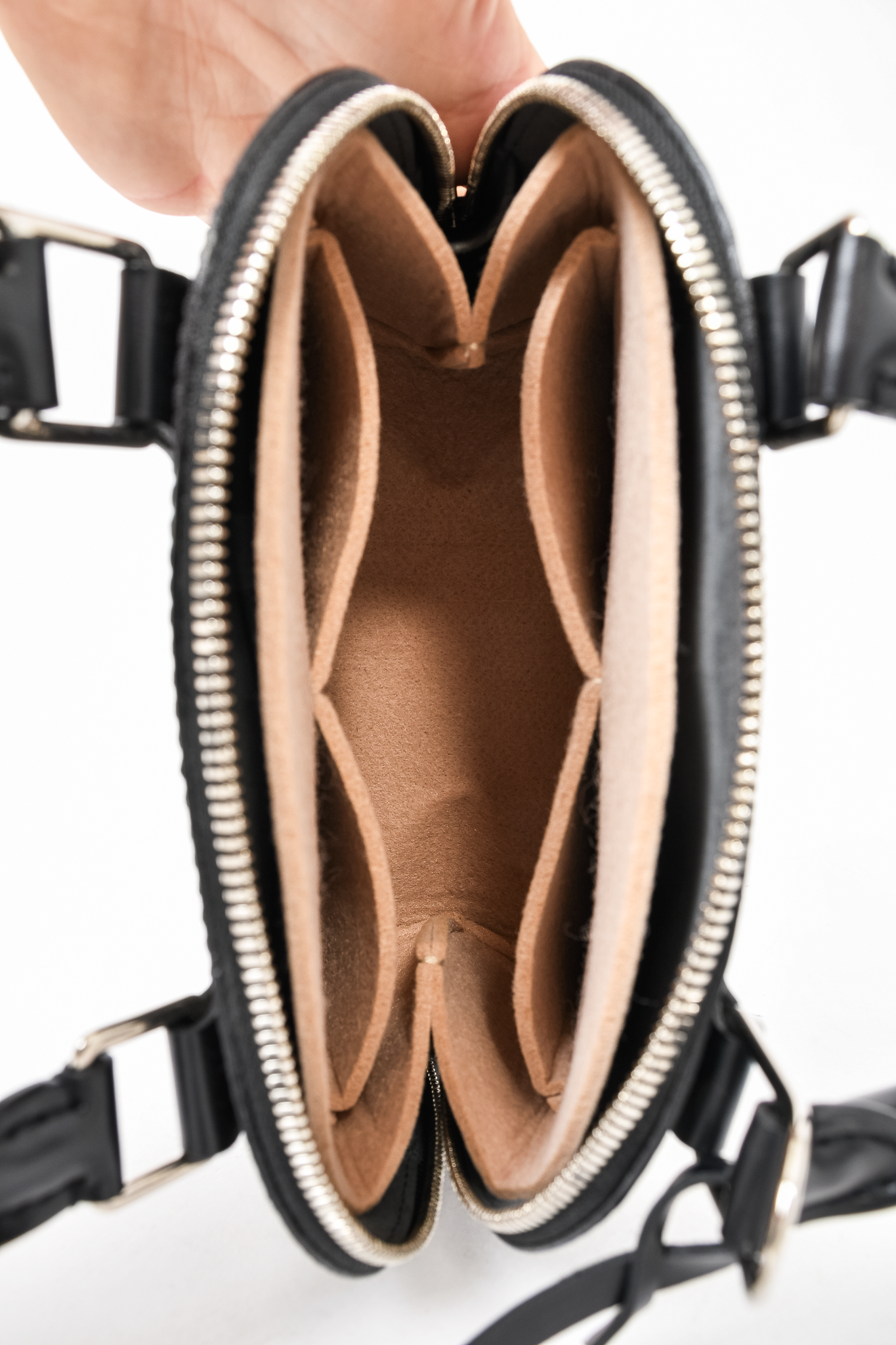 Louis Vuitton Black Epi Leather Alma BB Top Handle w/ Strap
