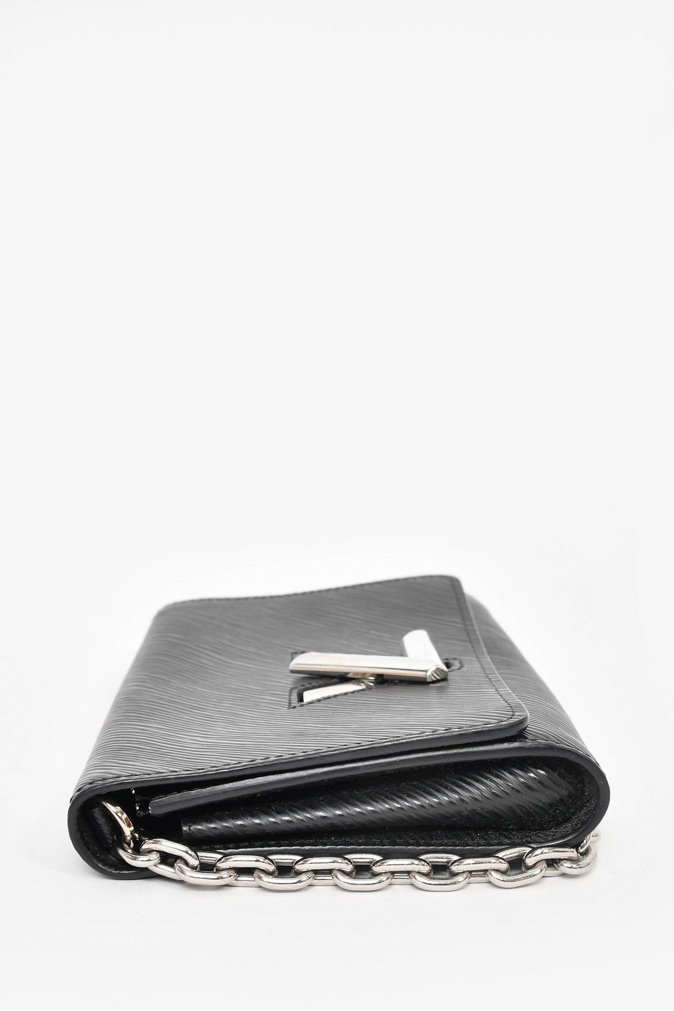 Louis Vuitton Black Epi Leather 'Twist' Wallet on Chain Mine & Yours