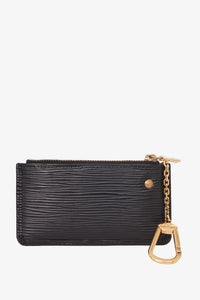 Louis Vuitton Black Epi Pochette Key Pouch – Mine & Yours
