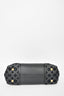 Louis Vuitton Black Grained Leather Veau Cachemire Monogram 'W' PM Tote