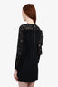 Louis Vuitton Black Lace Frill Sleeve Dress Size 38